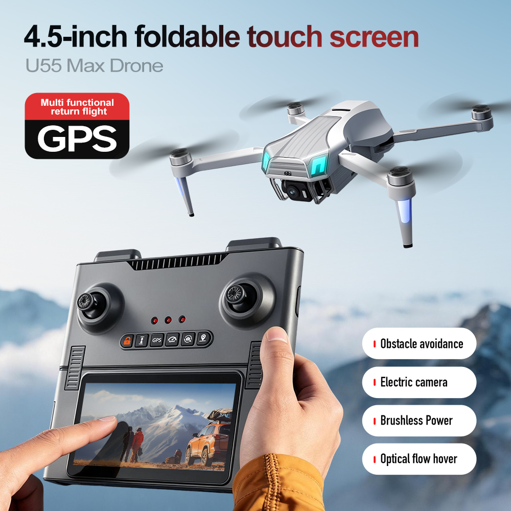 Drone Gimbal Mount - U55Max 5G Optische Flow GPS Drone