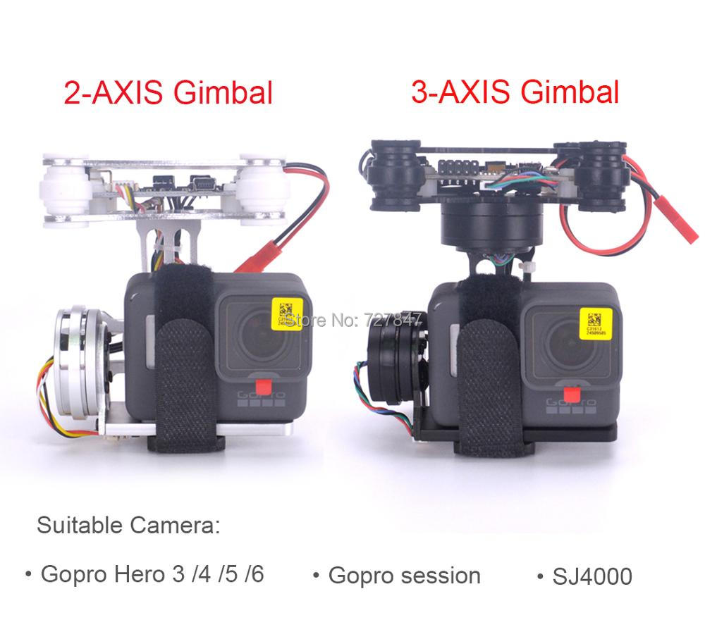Drone Gimbal For Gopro - RTF FPV 3-AS/Lichtgewicht 2-AXIS Borstelloze Gimbal