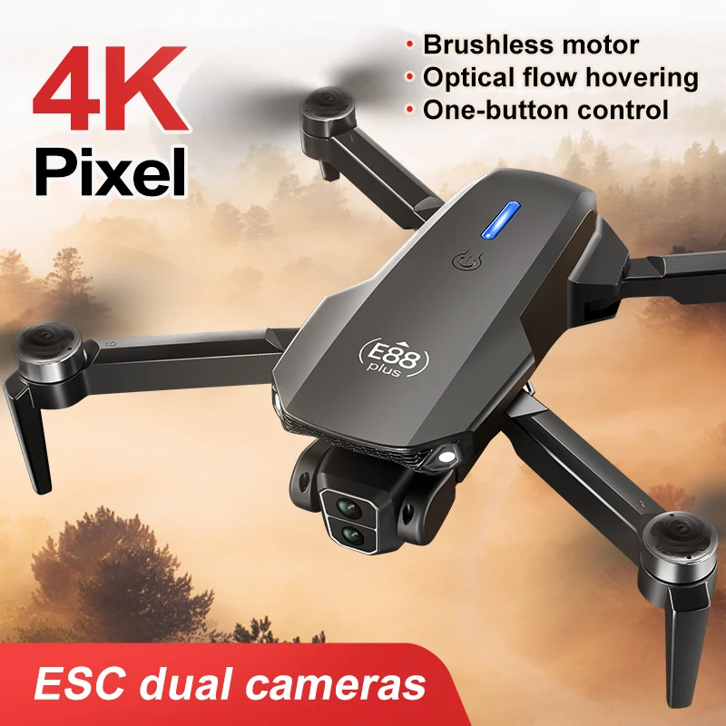 Nieuwe E88 Plus Quadcopter Dro - Drone Gimbal Brushless recensie en prijs
