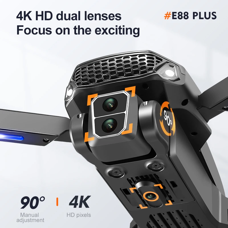 Nieuwe E88 Plus Quadcopter Dro - Drone Gimbal Brushless recensie en prijs