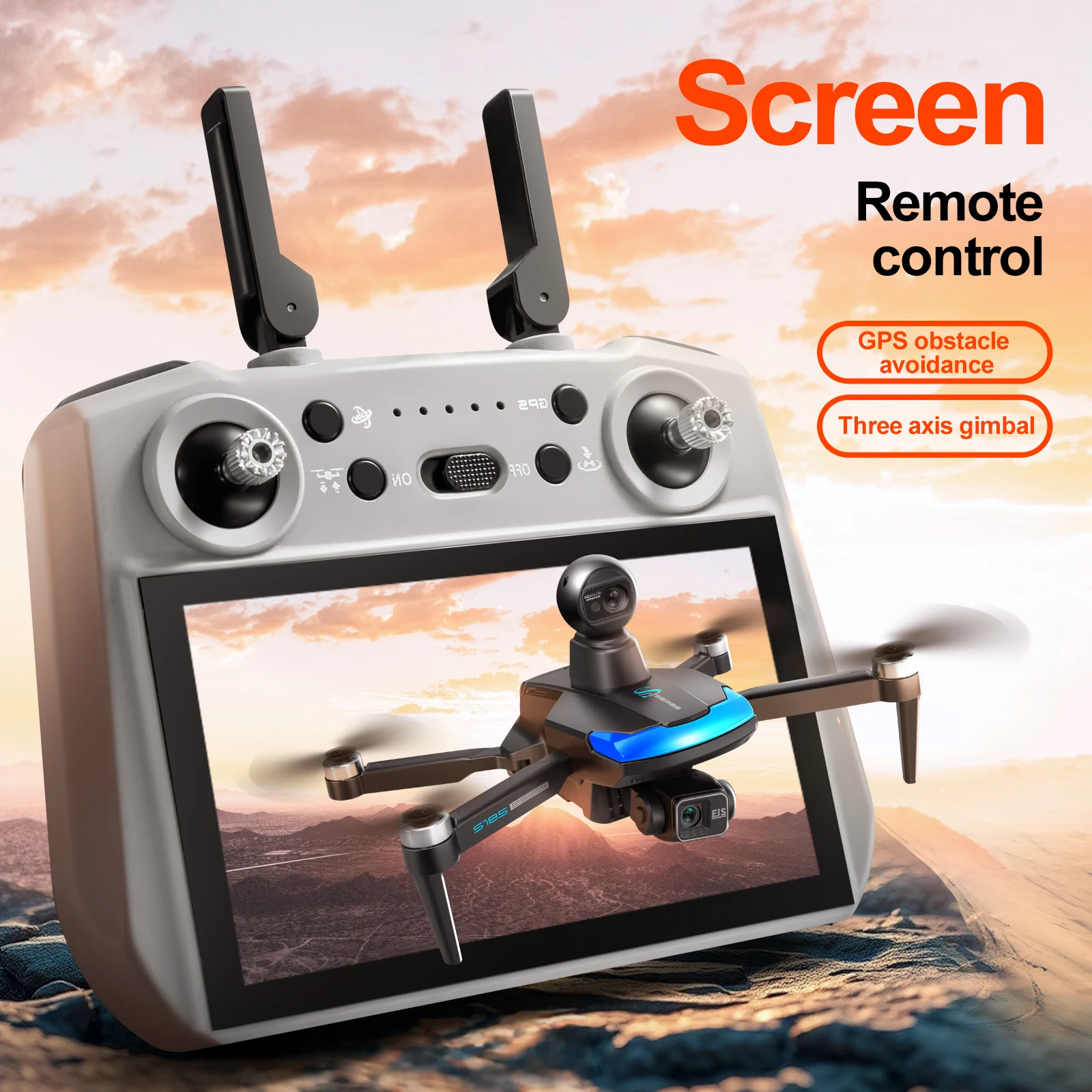 S185 Professionele Drone 2.7K  - Drone Gimbal 3 Axis recensie en prijs