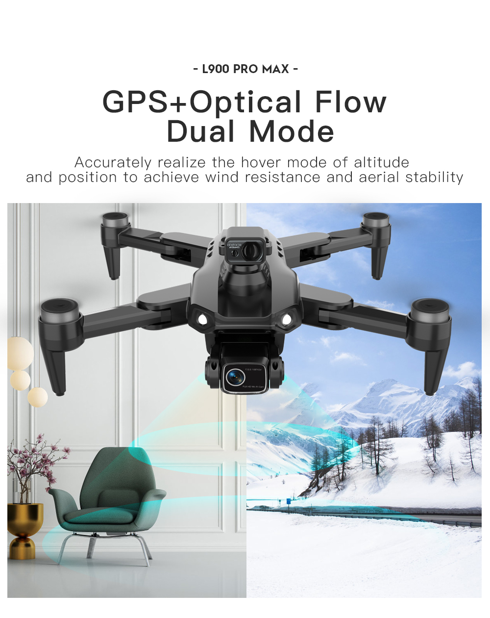 LYZRC L900 PRO MAX Laser obsta - Drone Gimbal 2 Axis recensie en prijs